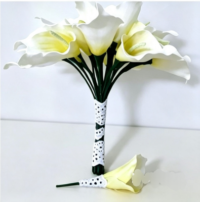 Buque Copo de Leite Minimalista + Tiara + Lapela em EVA Artesanal