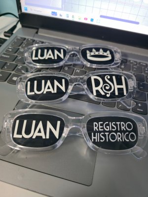 Óculos personalizado Luan Santana Registro Histórico