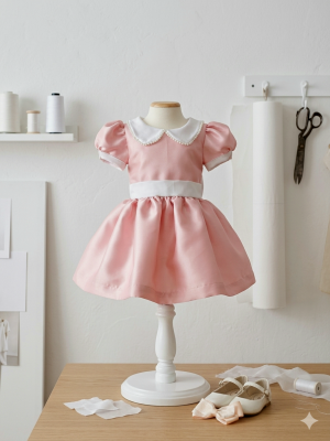 Vestido minnie rosa infantil