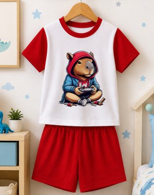 Pijama infantil capivara personalizado para o menino