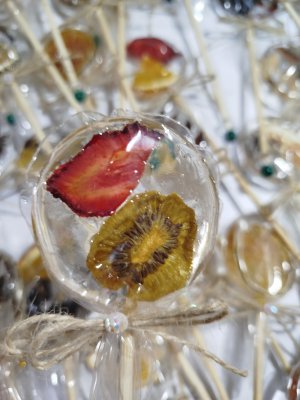 Pirulito de cristal mexedor de bebidas com especiarias para drink