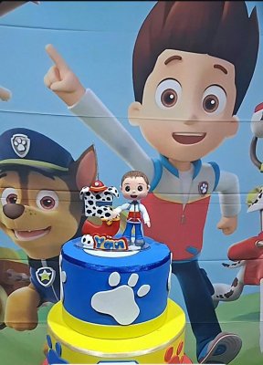 Topo de bolo cachorrinhos patrulheiros