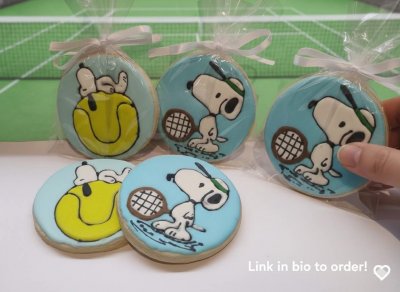 Biscoitos Amanteigados tema do Snoopy