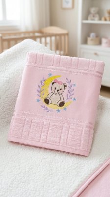 Toalha Personalizado com nome Bordado | ursinha baby | Maternidad