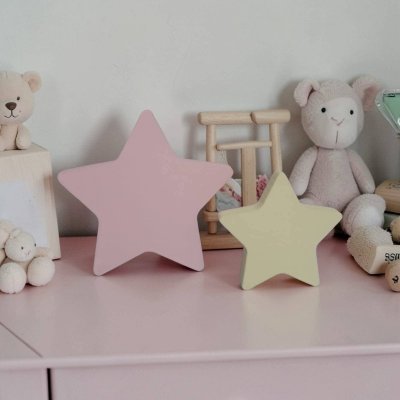 Estrelas de mdf duas unidades decoração de festa e quarto infanti
