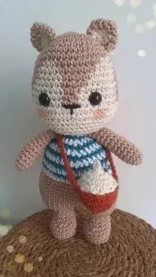 Esquilo Crochê Amigurumi