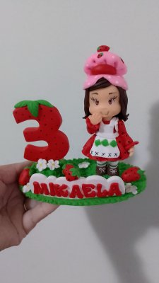 Topo personalizado Moranguinho vintage
