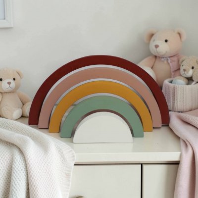 Arco iris de mdf /arco iris decoração de quarto infantil / enfeite de festa, adorno em mdf