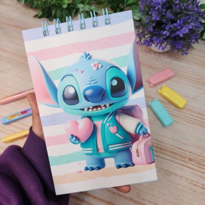 Caderneta Blocao Stitch Personalizado