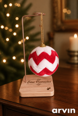 Bolas Natal em Veludo Cristal