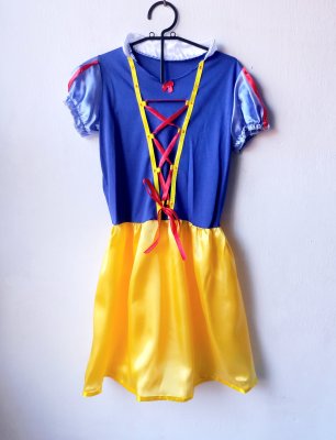 Fantasia da Branca de Neve Infantil com Tiara