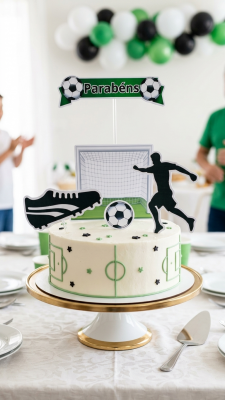 Topo de Bolo tema Futebol