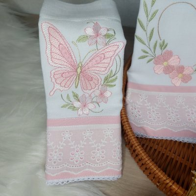 Kit Fralda personalizado floral borboleta delicado
