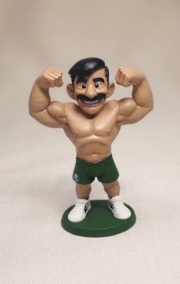 Boneco fitness personalizado impressão 3D