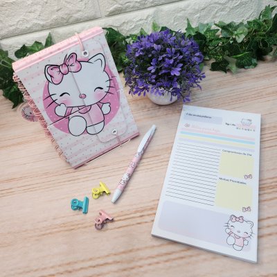 Agenda Escolar Hello kitty Aquarela Personalizada