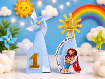 Caixinhas personalizadas tema 365 sorrisos