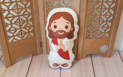 Kit de Lembrancinhas - Almofada de Jesus - 10 Unidades