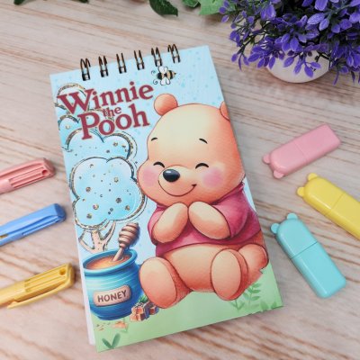 Caderneta Blocao Ursinho Pooh Personalizado
