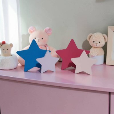 Estrelas de mdf 4 unidades decoração de festa e quarto infantil enfeite de bebê