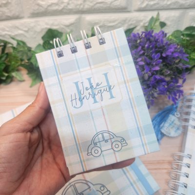 Kit Maternidade Menino Xadrez Personalizado