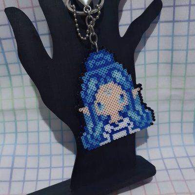 Chaveiro Elfa Mythi | Vtuber | Hama Beads | PixelArte