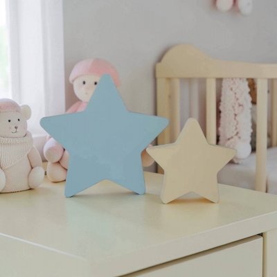 Estrelas de mdf duas unidades decoração de festa e quarto infanti