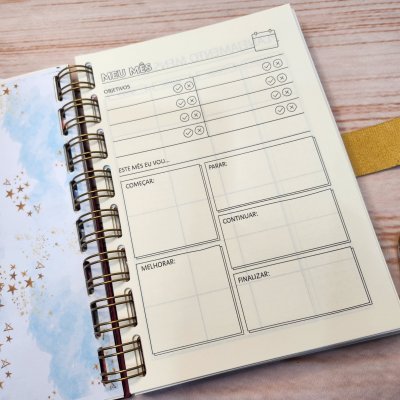 Agenda A5 Planner Maçã Encantada Personalizada