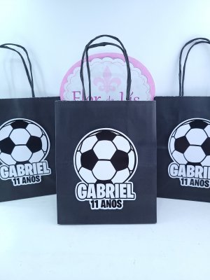 Sacolinha Personalizada Festa Time de Futebol