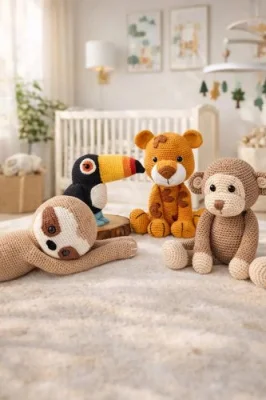 Kit Crochê Floresta Amigurumi - Fauna Brasileira