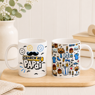 Caneca De Porcelana Personalizada Caneca Do Papai