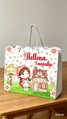 SACOLINHA PERSONALIZADA PARA FESTA CHAPEUZINHO VERMELHO. PEGUE E MONTE. FAZEMOS TODOS OS TEMAS
