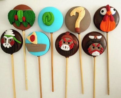 Pirulito de chocolate Moana