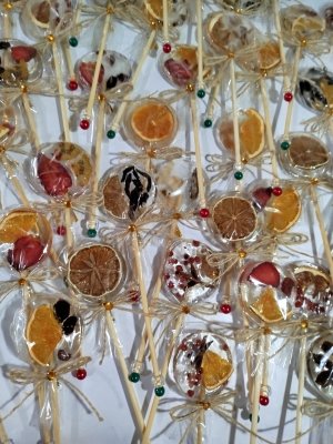 Pirulito de cristal mexedor de bebidas com especiarias para drink