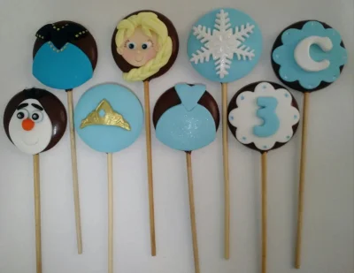 Pirulito de chocolate Frozen