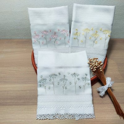 Kit Fraldas de boca jardim floral